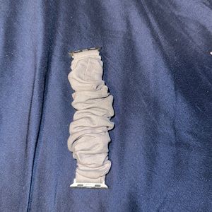 Gray scrunchies watch band